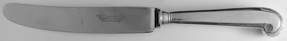 KEV6 (Silverplate) New French Hollow Pistol Knife by Kent Silversmiths-1