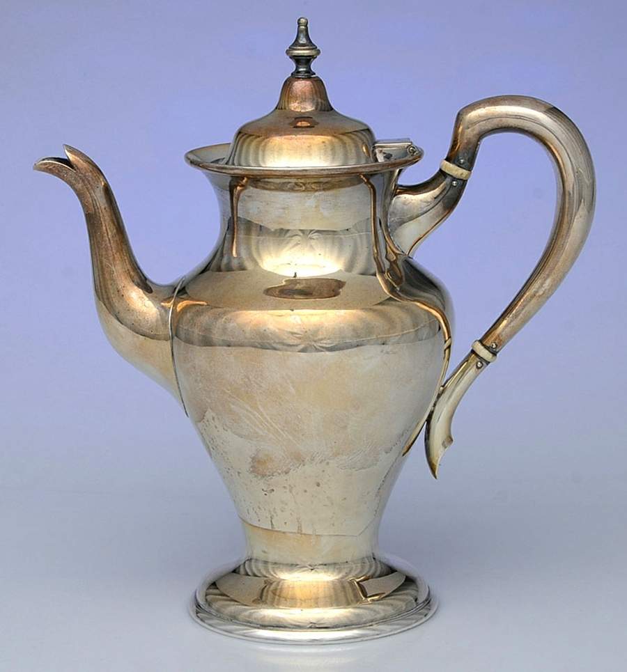 0800 (Sterling, Hollowware) Coffee Pot by Kirk Stieff-1