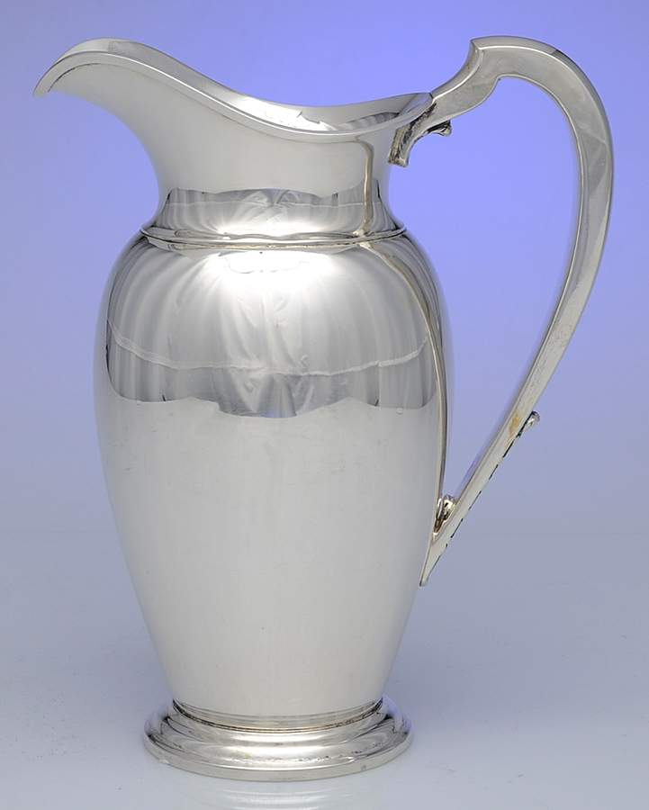 184 (Sterling, Hollowware) Sterling Water Pitcher by Kirk Stieff-1