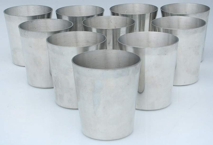 P22-17 (Pewter, Hollowware) 8 Oz Tumbler - Set of 10 by Kirk Stieff-1