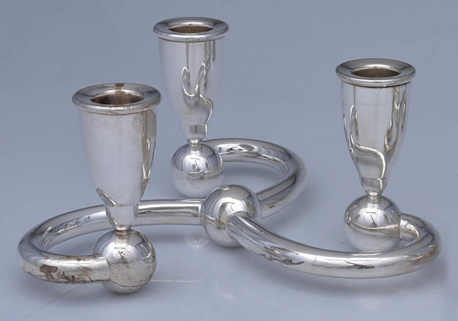 Sterling Hollowware 3" Weighted Candleholder by Koch & Bergfeld-1