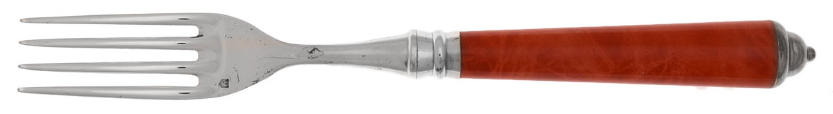 Monaco-Coral (Silverplate) Individual Salad Fork by Laure Japy-1