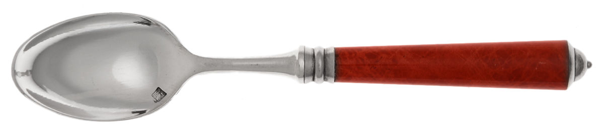 Monaco-Coral (Silverplate) Demitasse Spoon by Laure Japy-1