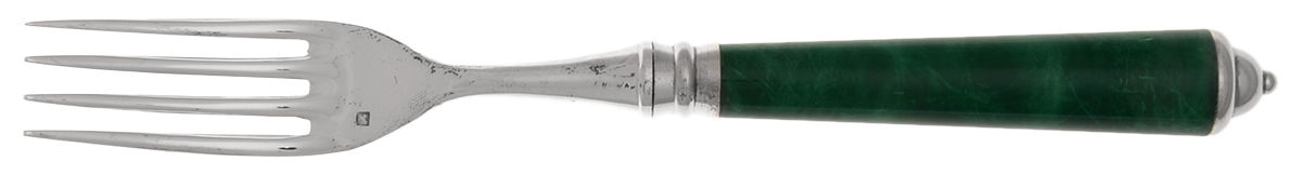 Monaco-Green (Silverplate) Individual Salad Fork by Laure Japy-1