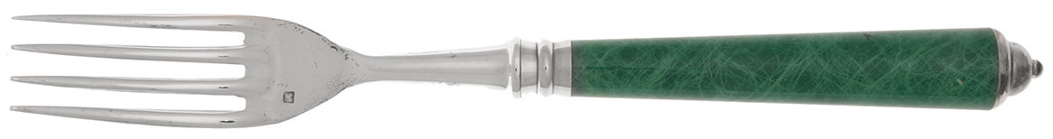 Monaco-Green (Silverplate) Fork by Laure Japy-1