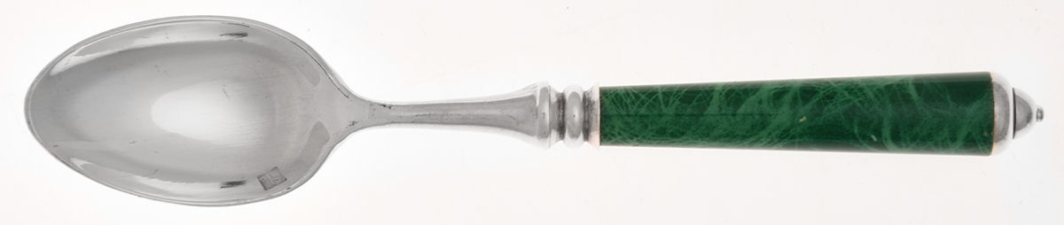 Monaco-Green (Silverplate) Demitasse Spoon by Laure Japy-1