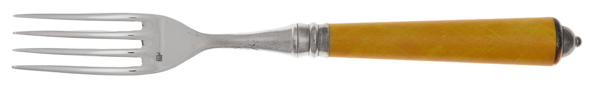 Monaco-Yellow (Silverplate) Individual Salad Fork by Laure Japy-1
