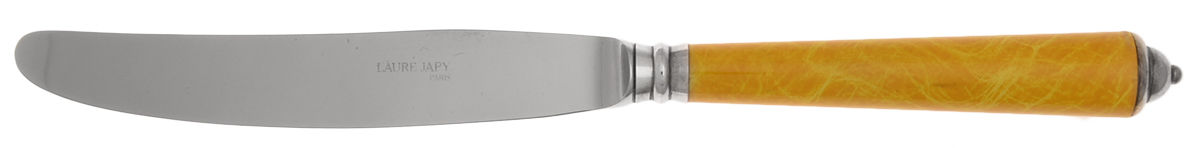 Monaco-Yellow (Silverplate) Modern Hollow Knife by Laure Japy-1
