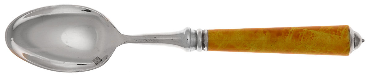 Monaco-Yellow (Silverplate) Demitasse Spoon by Laure Japy-1