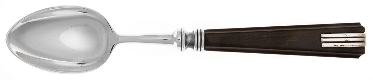 Saumur-Black (Stainless) Teaspoon by Laure Japy-1