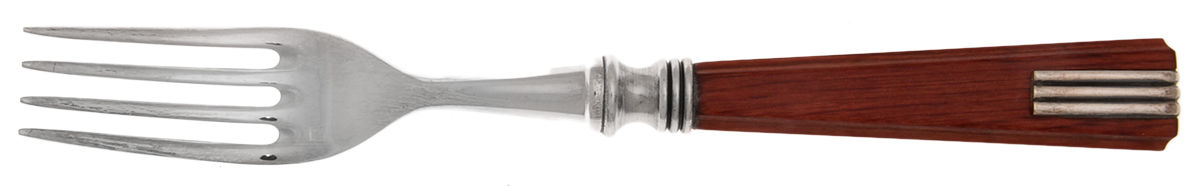 Saumur-Red (Stainless) Individual Salad Fork by Laure Japy-1
