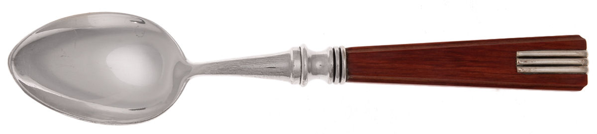 Saumur-Red (Stainless) Place/Oval Soup Spoon by Laure Japy-1