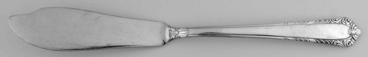 Flair (Silverplate) Flat Handle Master Butter Knife by L & CM Co-1