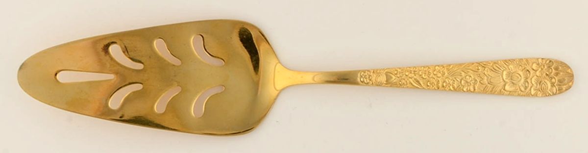 LCU23 (Gold Electroplate) Solid Pie Server by Lifetime-1