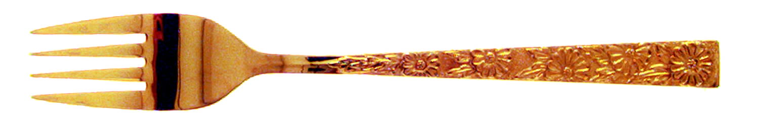 Carlotta (Gold Electroplate) Individual Salad Fork by Lifetime-1