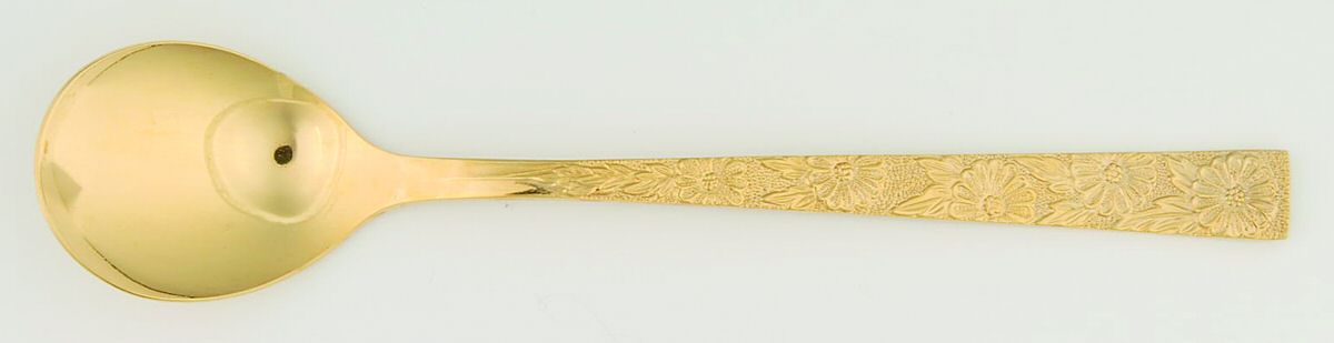 Carlotta (Gold Electroplate) Sugar Spoon by Lifetime-1