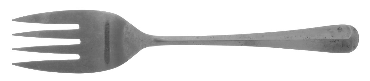 Oyster Bay (Stainless) Small Solid Cold Meat Serving Fork by Lifetime-1