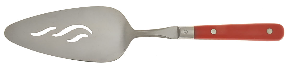 Paris Splendor-Red (Stainless) Pierced All Stainless Pie Server by Lifetime-1