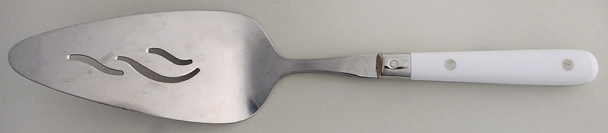 Paris Splendor-White (Stainless) Pierced All Stainless Pie Server by Lifetime-1