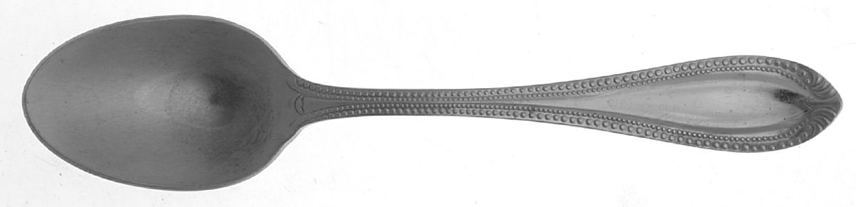 Boston Bead (Stainles) Teaspoon by Leonard Silver Mfg Co-1