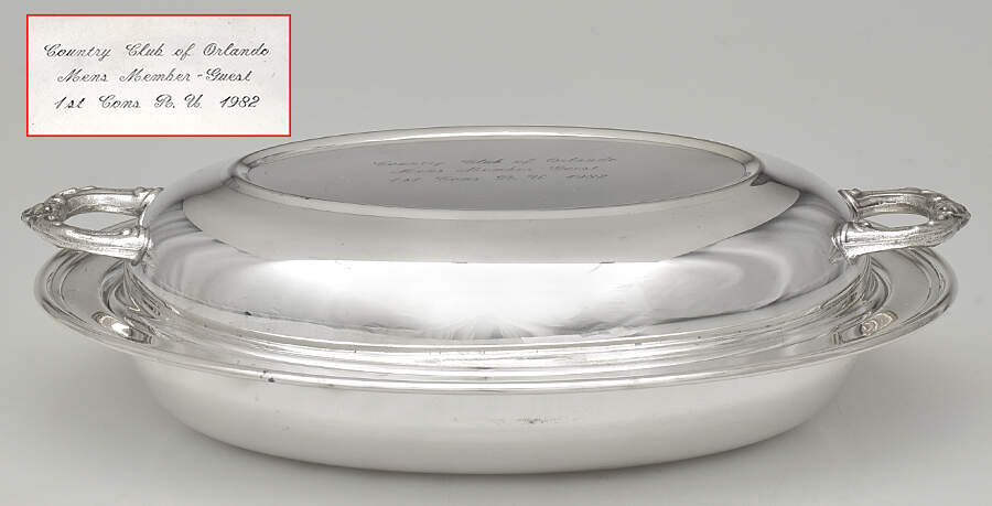 Silverplate Hollowware Oval Covered Vegetable by Leonard Silver Mfg Co-1