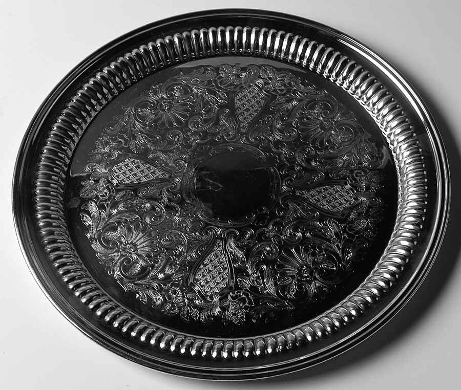 Silverplate Hollowware 12" Round Tray by Leonard Silver Mfg Co-1