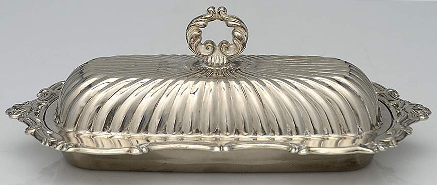 Silverplate Hollowware 1/4 Pound Covered Butter by Leonard Silver Mfg Co-1