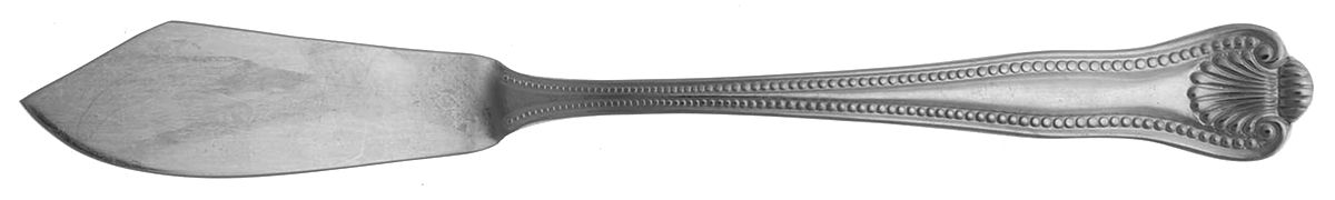 Newport Shell (Stainless) Flat Handle Master Butter Knife by Leonard Silver Mfg Co-1