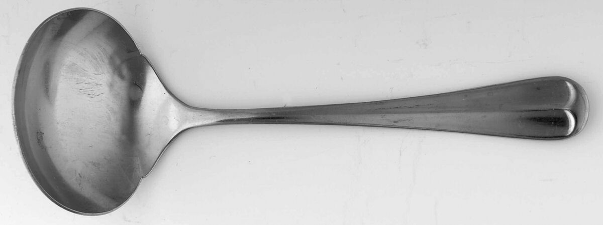 Old Rockport (Stainless) Solid Gravy Ladle by Leonard Silver Mfg Co-1