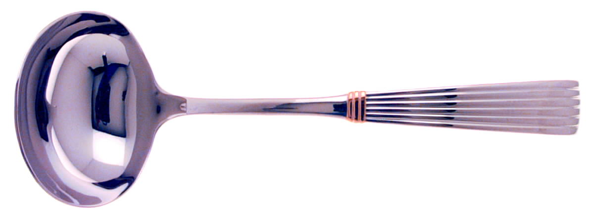 Citation Gold (Stainless, Gold Accent) Solid Gravy Ladle by Lenox-1