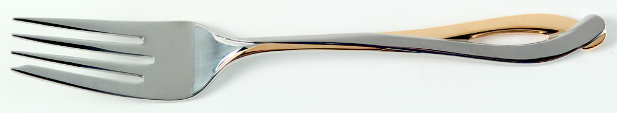 Debut Gold (Stainless, Gold Accent) Individual Salad Fork by Lenox-1