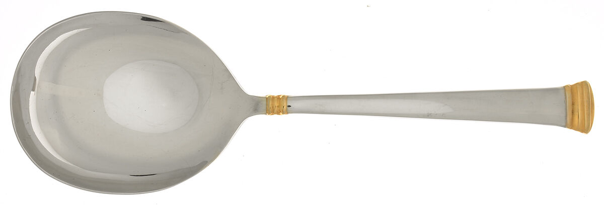 Eternal Gold (Stainless) Solid Casserole/Salad Serving Spoon by Lenox-1