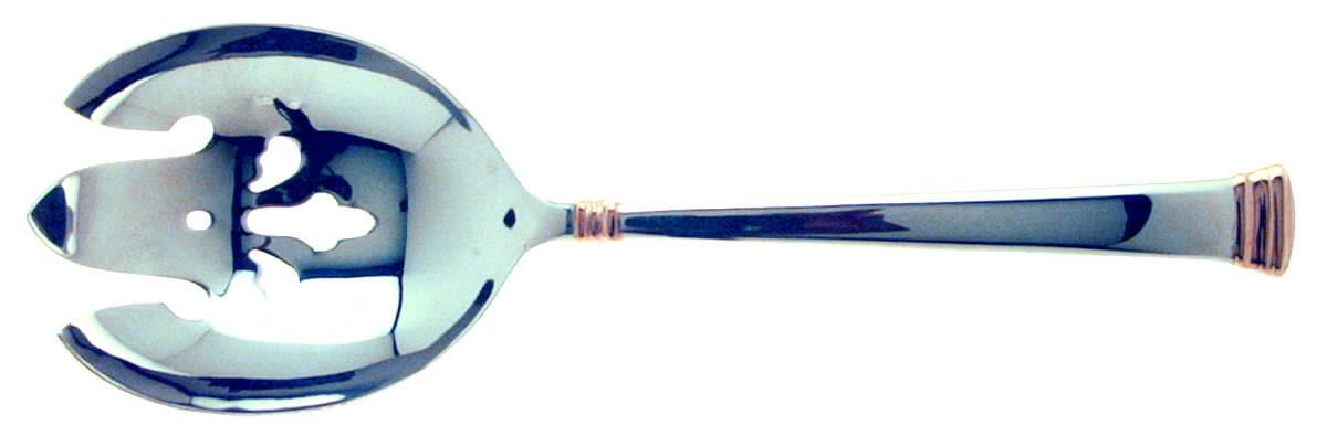 Eternal Gold (Stainless) Solid Casserole/Salad Serving Fork by Lenox-1