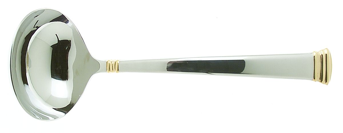 Eternal Gold (Stainless) Solid Gravy Ladle by Lenox-1
