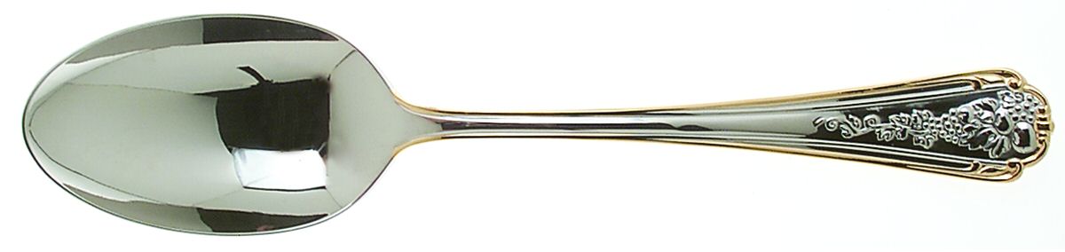 Fruits of Life Gold (Stainless, Gold Accent) Tablespoon (Serving Spoon) by Lenox-1