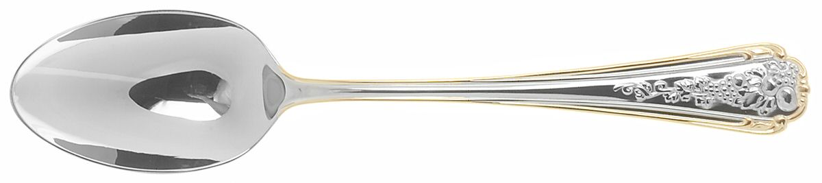 Fruits of Life Gold (Stainless, Gold Accent) Place/Oval Soup Spoon by Lenox-1