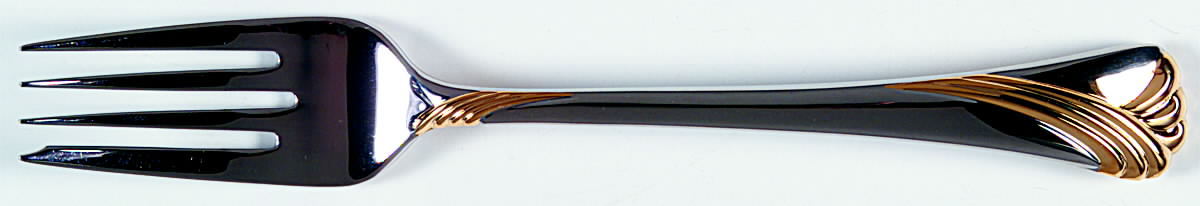 Kelly Gold (Stainless, Gold Accent) Individual Salad Fork by Lenox-1