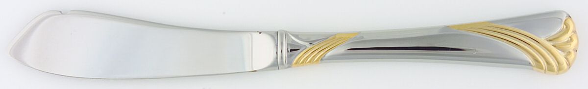 Kelly Gold (Stainless, Gold Accent) Hollow Handle Master Butter Knife by Lenox-1