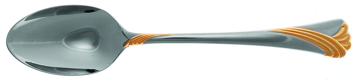 Kelly Gold (Stainless, Gold Accent) Place/Oval Soup Spoon by Lenox-1