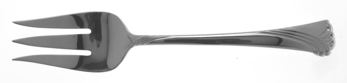Kelly (Stainless) Medium Solid Cold Meat Serving Fork by Lenox-1