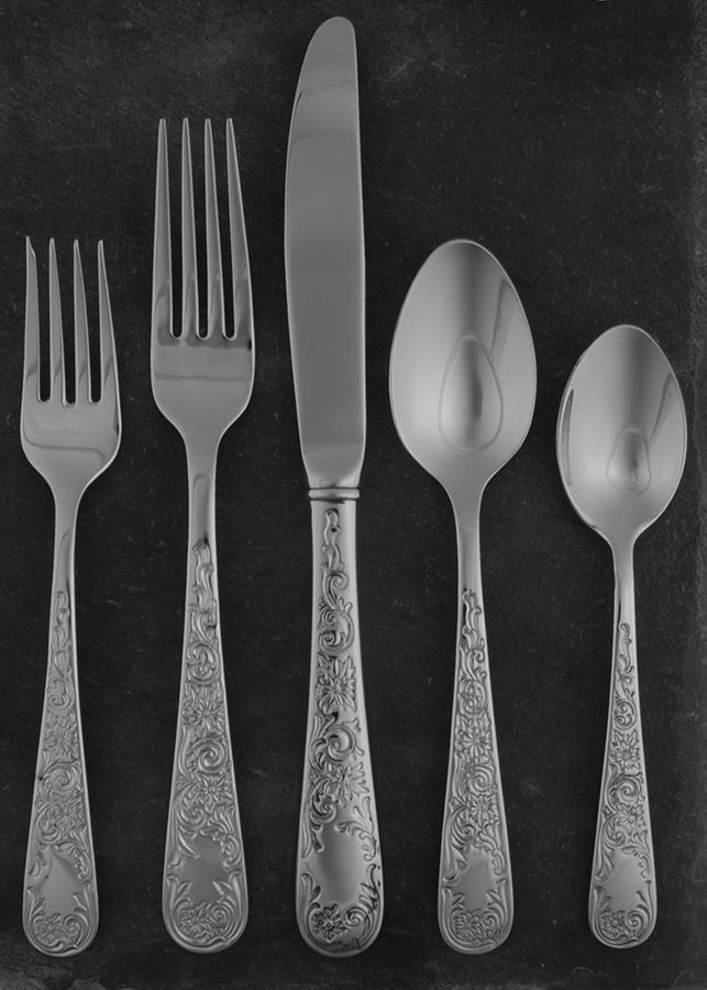 Maryland Engraved (Stainless) 5 Piece Place Setting by Lenox-1