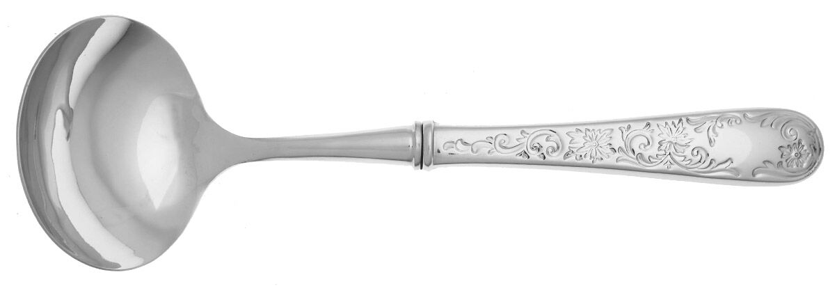 Maryland Engraved (Stainless) Gravy Ladle with No Spout Stainless Bowl HC by Lenox-1