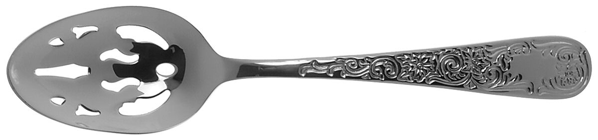 Maryland Engraved (Stainless) Pierced Tablespoon (Serving Spoon) by Lenox-1