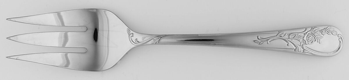 Spring Vista (Stainless) Medium Solid Cold Meat Serving Fork by Lenox-1