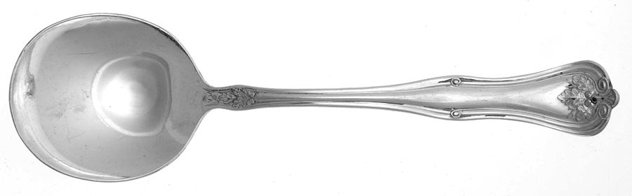 Lakewood-Lakeside-M Ward (Silverplate, 1914) Round Bowl Soup Spoon (Gumbo) by Lakeside - Montgomery Ward-1