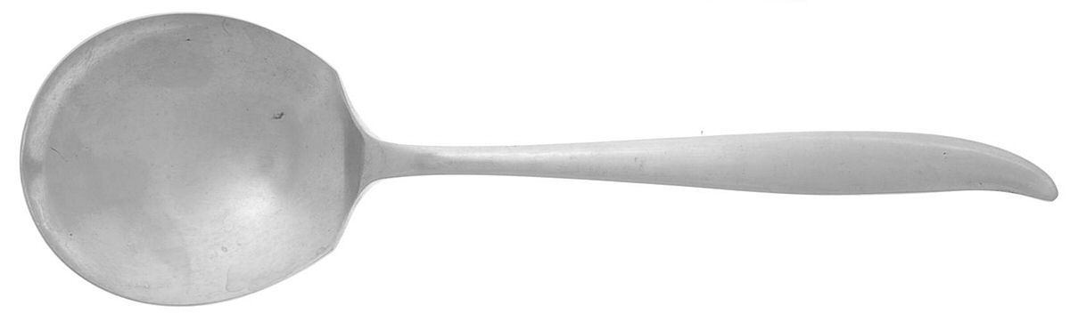 LNM2 (STAINLESS) Solid Smooth Casserole Spoon by Linmark-1