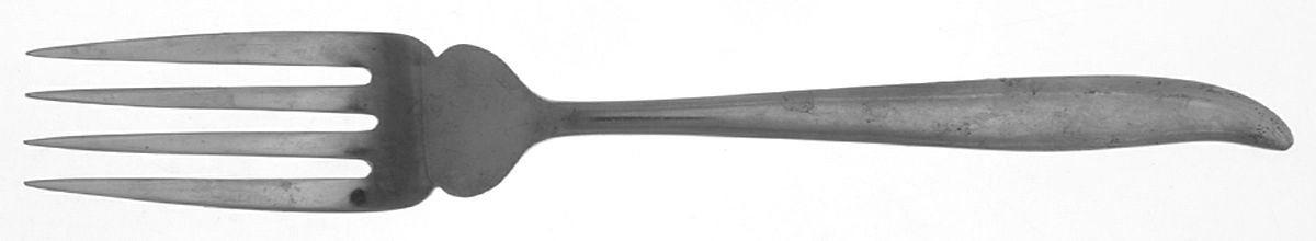 LNM2 (STAINLESS) Medium Solid Cold Meat Serving Fork by Linmark-1