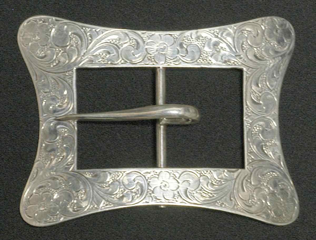 Sterling Hollowware Belt Buckle by La Pierre Silver-1