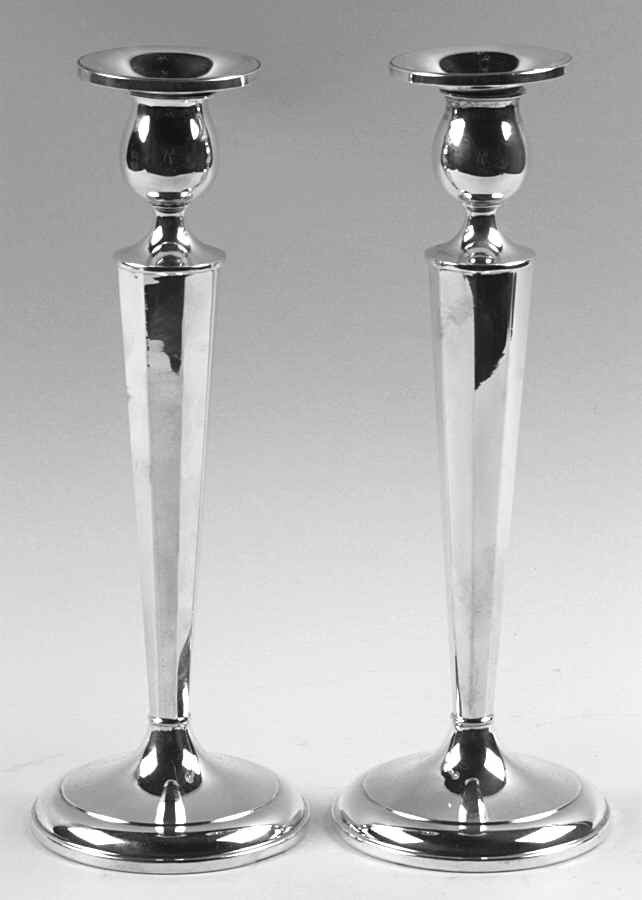 Sterling Hollowware Pair of Candlesticks by La Pierre Silver-1