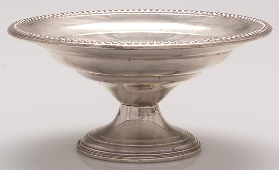 Sterling Hollowware Weighted Round Compote (Height X Width) by La Pierre Silver-1